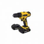 VARO POWER PLUS TRAPANO AVVITATORE BATTERIA 18 V 2 BATTERIE POWX0069LI GIALLO